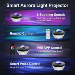 Sternenhimmel-Galaxienprojektor - LED-Nachtlicht - APP-Steuerung / Alexa