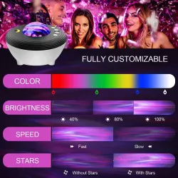 Sternenhimmel-Galaxienprojektor - LED-Nachtlicht - APP-Steuerung / Alexa