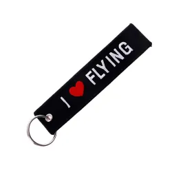 ICH LIEBE FLIEGEN - Schlüsselanhänger - 13cm * 3cm
