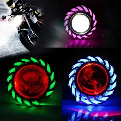 Motorradscheinwerfer - LED-Projektor - Einzellicht - Engels-/Teufelsaugen
