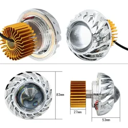 Motorradscheinwerfer - LED-Projektor - Einzellicht - Engels-/Teufelsaugen
