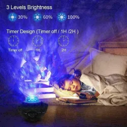 Sternenhimmelprojektor – LED-Nachtlicht – mit Lautsprecher – Bluetooth
