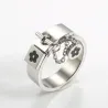 Glücksblumenanhänger - mit Kette - Ring - Edelstahl