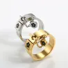 Glücksblumenanhänger - mit Kette - Ring - Edelstahl