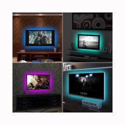 TV-Hintergrundbeleuchtungsstreifen - LED - RGB - USB-Anschluss - mit Fernbedienung