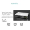 40 W – Intelligentes Ladegerät – Multi-Port – 8 USB – 5 V 8 A – LED