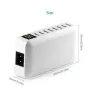 40 W – Intelligentes Ladegerät – Multi-Port – 8 USB – 5 V 8 A – LED