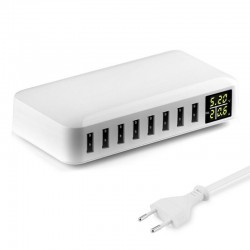 40 W – Intelligentes Ladegerät – Multi-Port – 8 USB – 5 V 8 A – LED