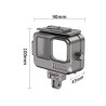 Aluminiumgehäuse für GoPro 9 - 10 -11 - wasserdicht - Unterwasser 40M - Schutz