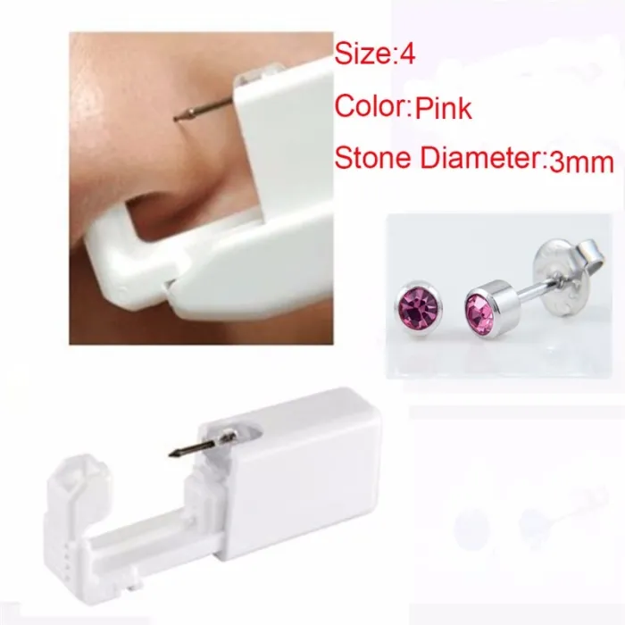 Körper-/Ohrpiercing-Set – Einwegartikel – sicher – steril – Pistole/Ohrstecker