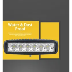 12V – 18W – LED-Arbeitsscheinwerfer für Motorrad – Boot – Auto 4x4 – SUV – ATV – Spot-/Flutlicht – 2 Stück