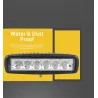 12V – 18W – LED-Arbeitsscheinwerfer für Motorrad – Boot – Auto 4x4 – SUV – ATV – Spot-/Flutlicht – 2 Stück