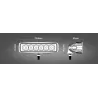 12V – 18W – LED-Arbeitsscheinwerfer für Motorrad – Boot – Auto 4x4 – SUV – ATV – Spot-/Flutlicht – 2 Stück