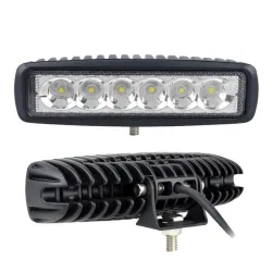 12V – 18W – LED-Arbeitsscheinwerfer für Motorrad – Boot – Auto 4x4 – SUV – ATV – Spot-/Flutlicht – 2 Stück
