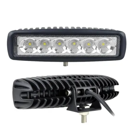 12V – 18W – LED-Arbeitsscheinwerfer für Motorrad – Boot – Auto 4x4 – SUV – ATV – Spot-/Flutlicht – 2 Stück