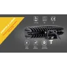 12V – 18W – LED-Arbeitsscheinwerfer für Motorrad – Boot – Auto 4x4 – SUV – ATV – Spot-/Flutlicht – 2 Stück
