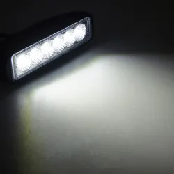 12V – 18W – LED-Arbeitsscheinwerfer für Motorrad – Boot – Auto 4x4 – SUV – ATV – Spot-/Flutlicht – 2 Stück