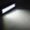 12V – 18W – LED-Arbeitsscheinwerfer für Motorrad – Boot – Auto 4x4 – SUV – ATV – Spot-/Flutlicht – 2 Stück