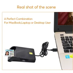 UTHAI – Smartcard-Lesegerät – für Bankkarte/SIM/IC/ID/EMV/SD/TF/MMC/USB – ISO/Windows/Linux/OS