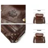 Luxuriöse Umhängetasche – Klappendesign – echtes Leder