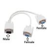 VGA SVGA – 1 auf 2 Monitore – Stecker auf 2 Dual-Y-Buchsen – 15-polig – Adapter – Splitterkabel