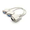 VGA SVGA – 1 auf 2 Monitore – Stecker auf 2 Dual-Y-Buchsen – 15-polig – Adapter – Splitterkabel