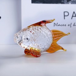 Bunte Goldfischfigur aus Kristall