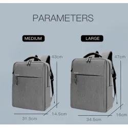 Trendige Laptoptasche - Rucksack - mit USB-Ladeanschluss - wasserdicht