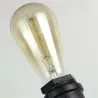 Amerikanische Industrierohr-Wandlampe aus Eisen