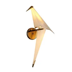 LED-Wandleuchte - Origami-Papiervogel-Design