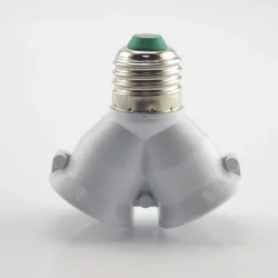E27 auf E27 – 1 auf 2 Lampen – Fassungssockel – Konverter – Splitter – Adapter – feuerfest