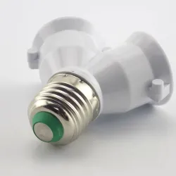 E27 auf E27 – 1 auf 2 Lampen – Fassungssockel – Konverter – Splitter – Adapter – feuerfest