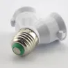 E27 to E27 - 1 to 2 lamp - socket base - converter - splitter - adapter - fireproofLighting fittings