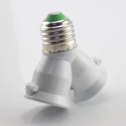E27 auf E27 – 1 auf 2 Lampen – Fassungssockel – Konverter – Splitter – Adapter – feuerfest
