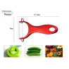 Ceramic kitchen knives set - with holder - red handlesCeramic