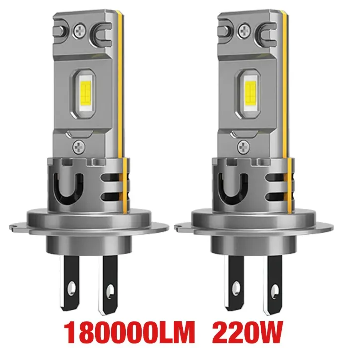 Mini-H7-LED-Scheinwerferlampe 250 W CSP – 320000 lm – Auto-Diodenlampen – H7 Turbo LED – 12 V – 6500 K