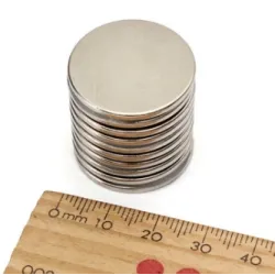 N35 – Neodym-Magnet – starke runde Scheibe – 25 * 2 mm – 10 Stück