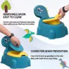 Töpfchentraining mit Dinosauriern – Toilettenstuhl für Jungen und Mädchen – rutschfest
