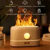 Ultraschall-Luftbefeuchter – Diffusor für ätherische Öle – bunte LED-Flamme