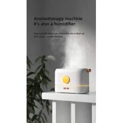 Ultraschall-Luftbefeuchter – Diffusor für ätherische Öle – bunte LED-Flamme