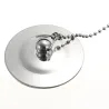 Chrome plated sink drain - basin & bathtub stopper - plugDrains