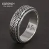 925er Sterlingsilber – drehbarer Ring – Spinner-Design