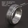 925er Sterlingsilber – drehbarer Ring – Spinner-Design