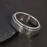 925er Sterlingsilber – drehbarer Ring – Spinner-Design