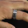 925er Sterlingsilber – drehbarer Ring – Spinner-Design