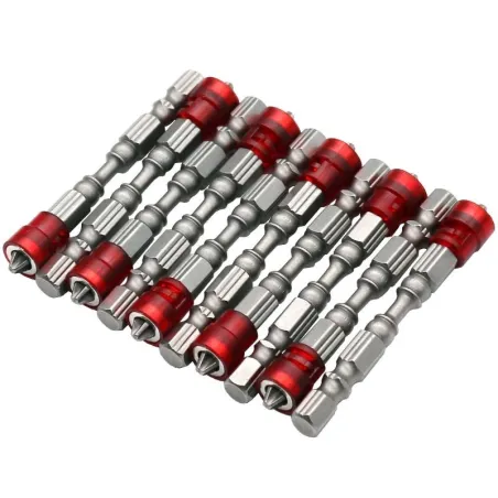 65 mm PH2 magnetische Bits, Sechskantschaft-Schraubendreher-Bits – 10 Stück