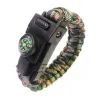 Multifunktionales Survivalarmband mit Kunststoffschnalle & LED-Licht