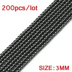 Naturstein - lose Perlen - Armband basteln - 200 Stück - 3mm