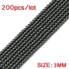 Natural stone - loose beads - bracelet making - 200 pieces - 3mmBracelets