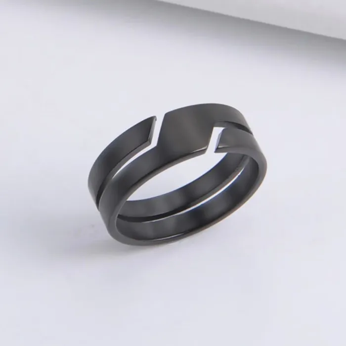 Edelstahlring für Damen und Herren – trendiges Design